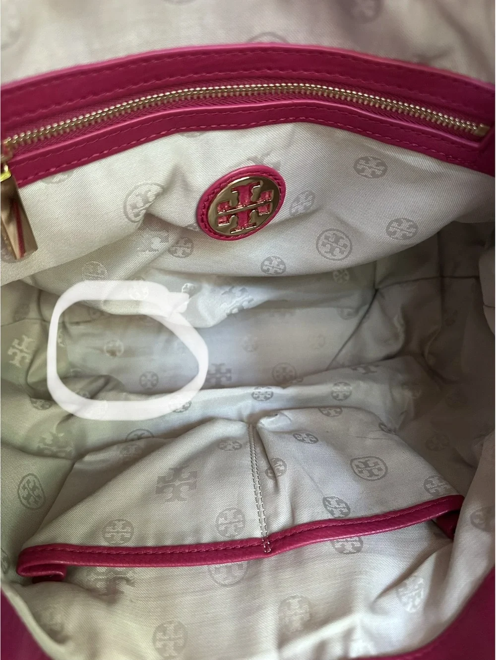 Tory Burch Amanda Bright Pink / Magenta Classic Hobo /Satchel Bag